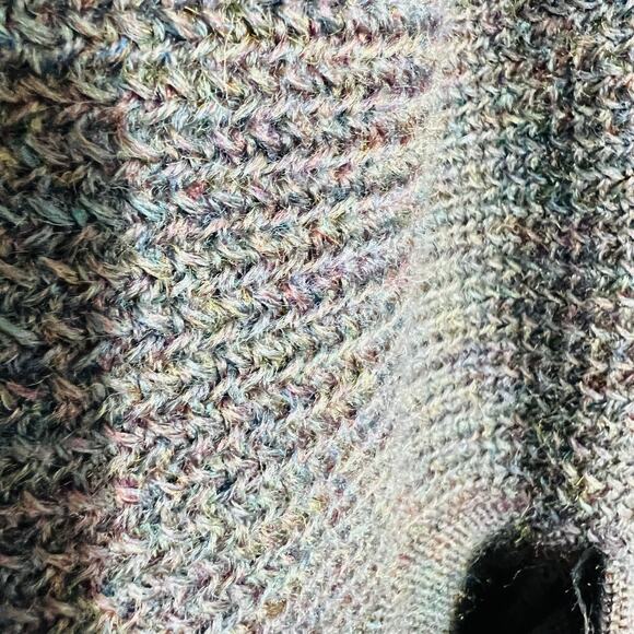 Vintage 70s Golden Cup Academic 100% Wool Cardigan Sweater Knit Pockets - XL - Picture 6 of 9